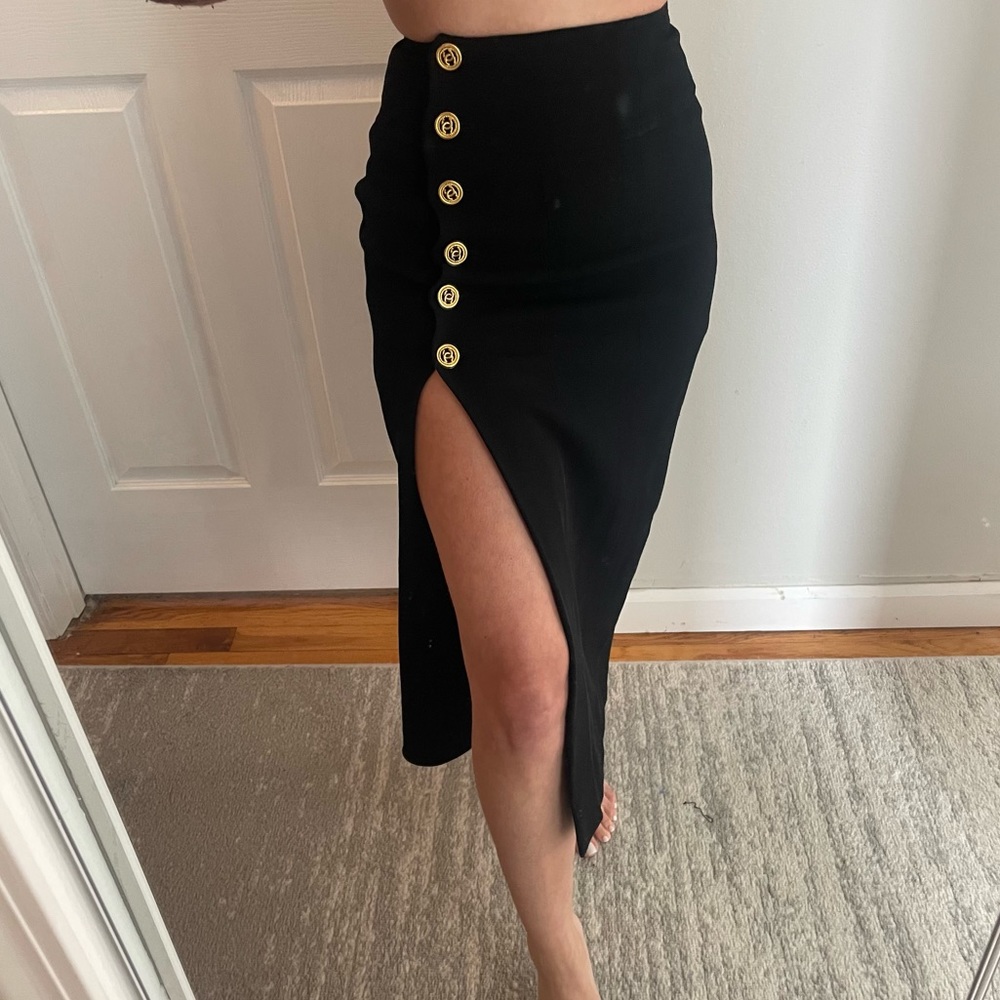 Vintage Chanel CC Logo Skirt